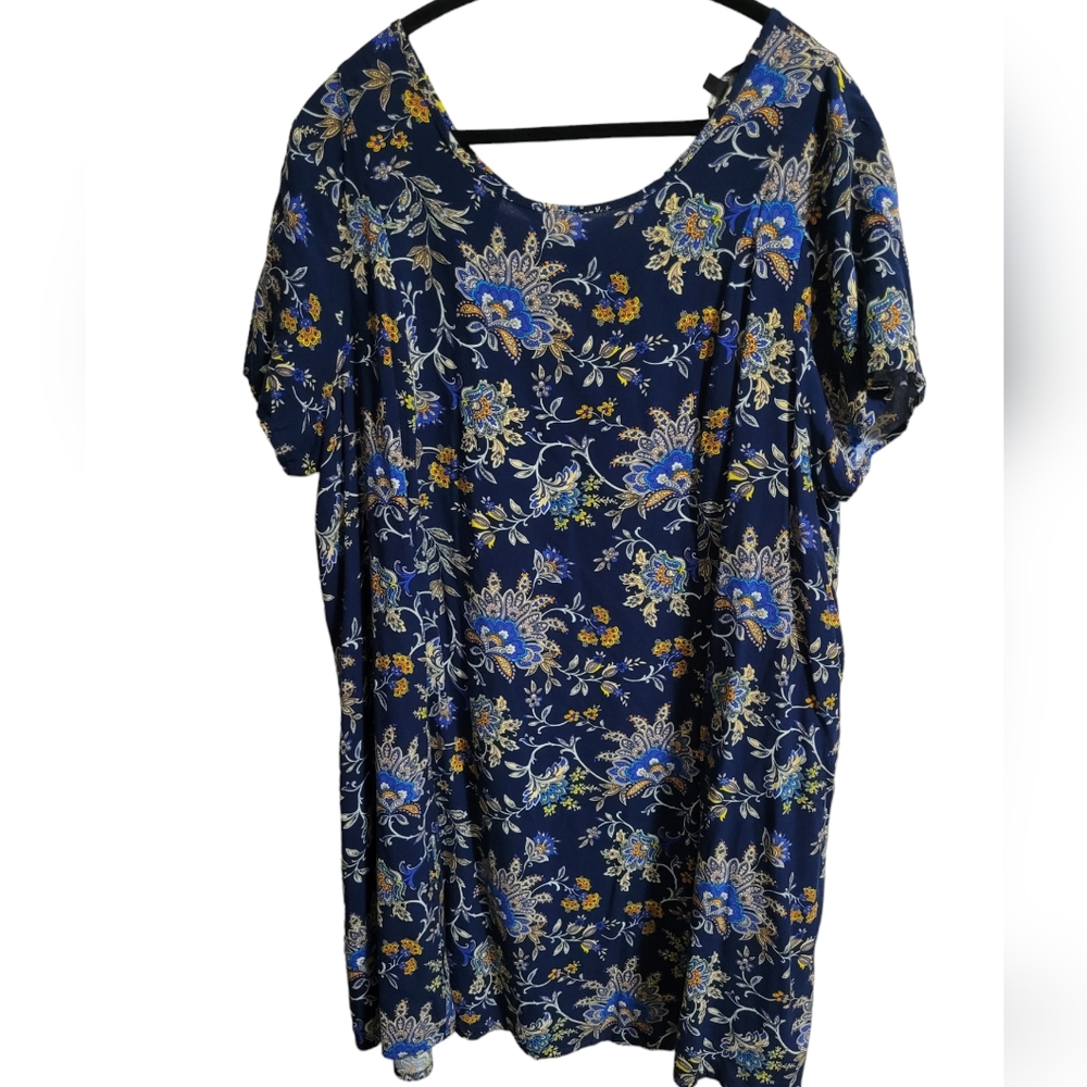 💥3 for‎ $30💥 George Plus size floral dress,short sleeve, 2X